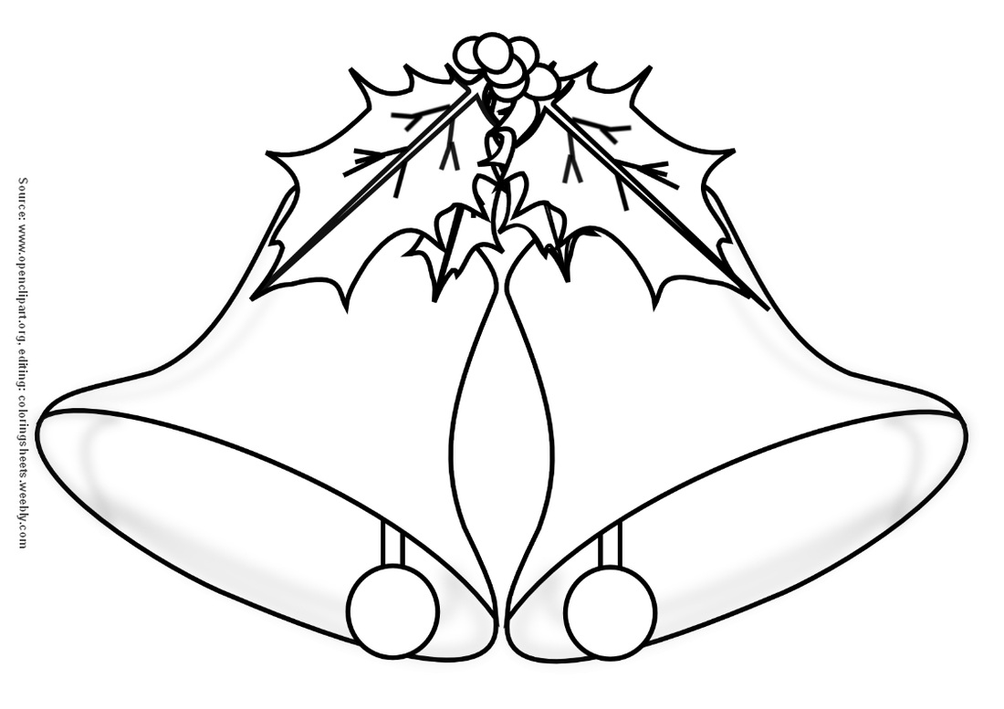 290 Simple Free Printable Christmas Bells Coloring Pages for Adult
